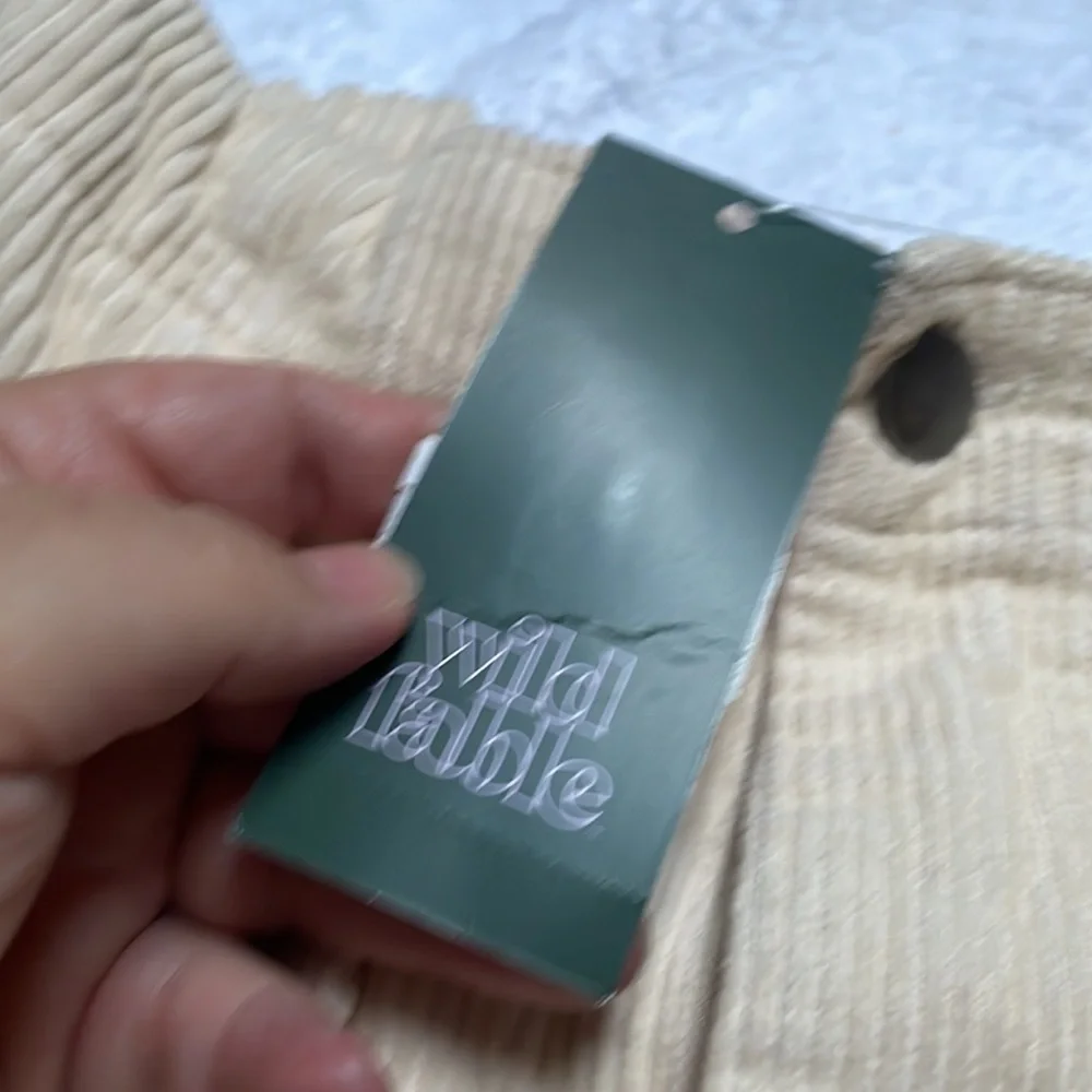 Wild Fable new high rise corduroy short size L new